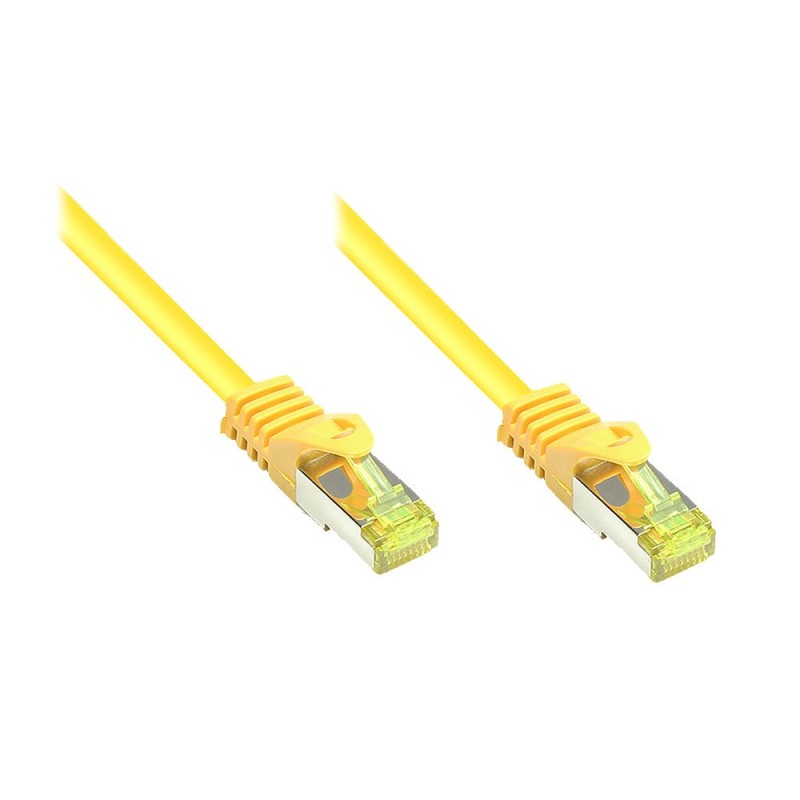 Good Connections Patchkabel mit Cat. 7 Rohkabel S/FTP 1,5m gelb